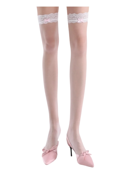 Pink high socks, coquette accessory by Angel Ruche