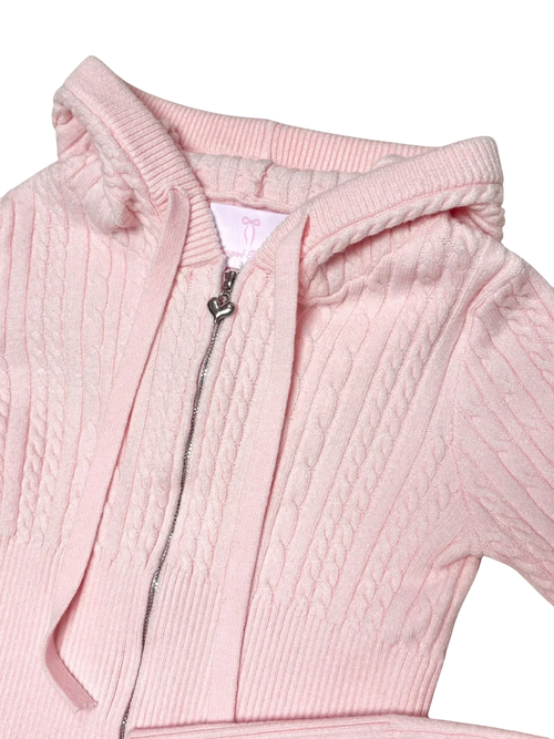 Strawberry Milk cable knit set in pink by Angel Ruche, photo 17
