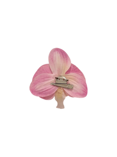 Pink orchid hair clip and brooch by Angel Ruche, photo 2
