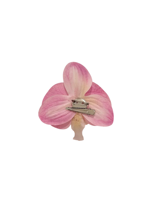 Pink orchid hair clip and brooch by Angel Ruche, photo 2