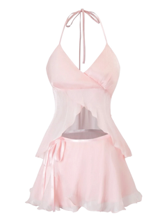 Pirouette ballet wrap skirt in baby pink by Angel Ruche, photo 3