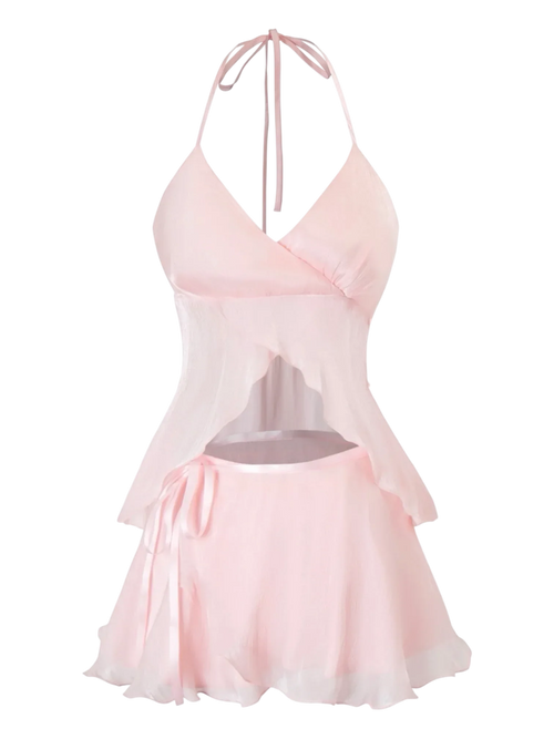 Pirouette babydoll top in baby pink by Angel Ruche, photo 2