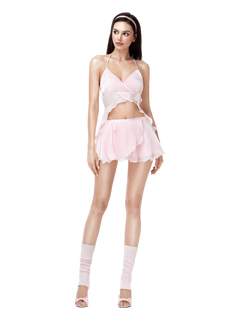Pirouette ballet wrap skirt in baby pink by Angel Ruche, photo 2