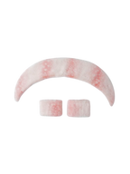My True Form fawn fur collar and cuff set in pink, coquette accessory by Angel Ruche