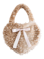 My True Form fawn heart bag in tan, coquette accessory by Angel Ruche