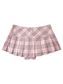 Girly Plaid pleated mini skirt in pink by Angel Ruche, photo 29