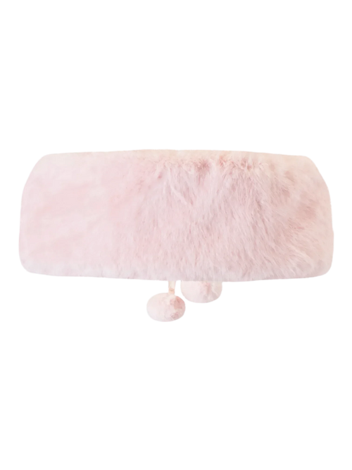 Sugar Pom fur shoulder cape in pink by Angel Ruche, photo 13