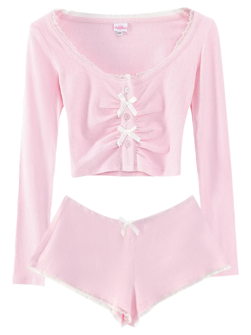 Angelic Allure lace bow matching set by Angel Ruche, photo 2