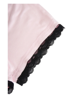Basic pink safety shorts with black lace by Angel Ruche, photo 5