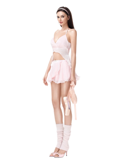 Pirouette ballet wrap skirt in baby pink by Angel Ruche, photo 6
