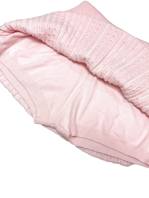 Fur trim Strawberry Milk cable knit set in pink by Angel Ruche, photo 10