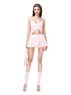 Pirouette ballet wrap skirt in baby pink by Angel Ruche, photo 7