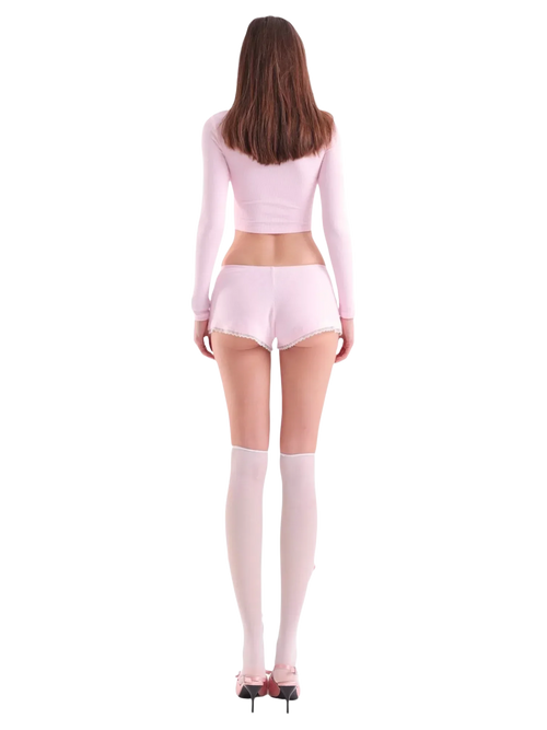 Angelic Allure lace bow shorts by Angel Ruche, photo 4