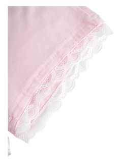 Basic pink safety shorts with white lace by Angel Ruche, photo 3