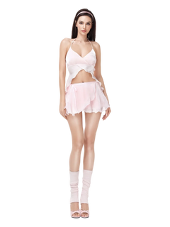 Pirouette ballet wrap skirt in baby pink by Angel Ruche, photo 12