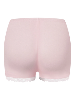 Basic pink safety shorts with white lace by Angel Ruche, photo 2