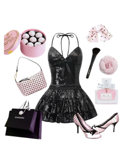 Onyx Fairy Dust sequin set in black by Angel Ruche, photo 8