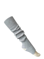 Knitted leg warmers in grey, balletcore accessory by Angel Ruche