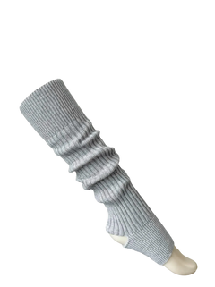 Knitted leg warmers in grey, balletcore accessory by Angel Ruche