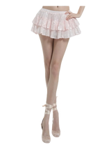 Rosette Fairy Dust Sequin Mini Skirt + Petticoat (Pink)