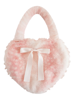My True Form fawn heart bag in pink, coquette accessory by Angel Ruche