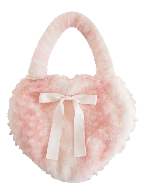 My True Form fawn heart bag in pink, coquette accessory by Angel Ruche