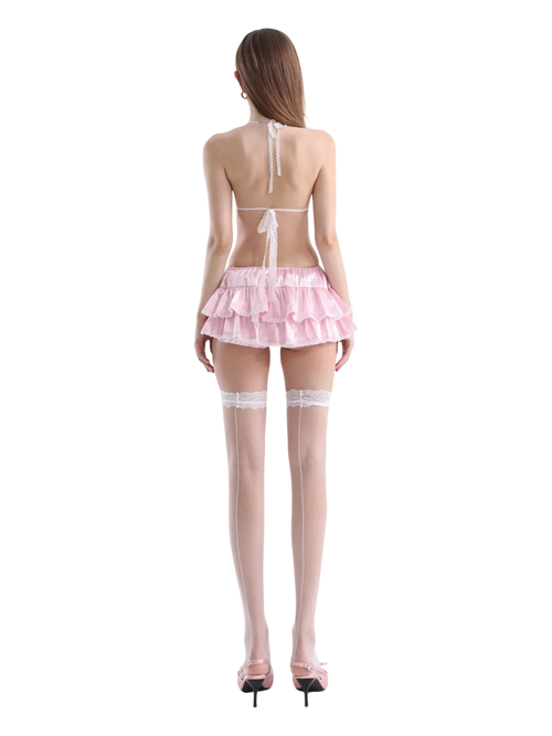 Pink high socks by Angel Ruche, photo 7