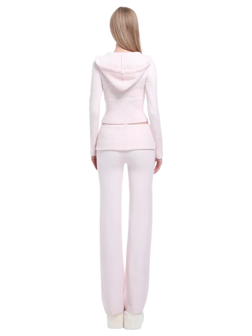 That Girl rib knit set in baby pink by Angel Ruche, photo 8