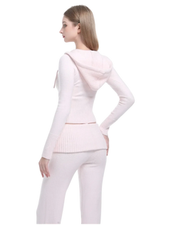That Girl rib knit set in baby pink by Angel Ruche, photo 9