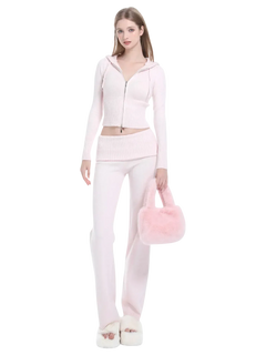 That Girl rib knit set in baby pink by Angel Ruche, photo 2