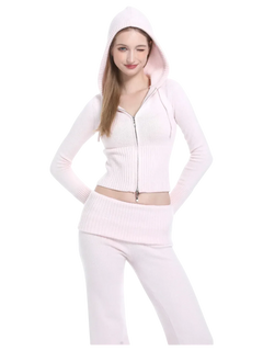 That Girl rib knit set in baby pink by Angel Ruche, photo 6