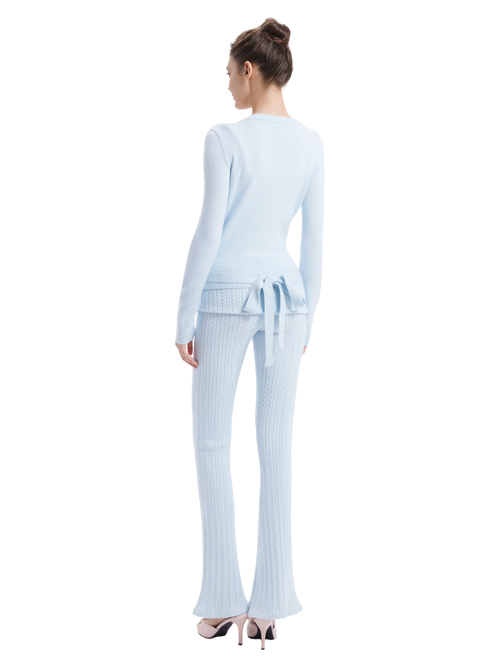 Ice blue cable knit outfit by Angel Ruche, photo 5