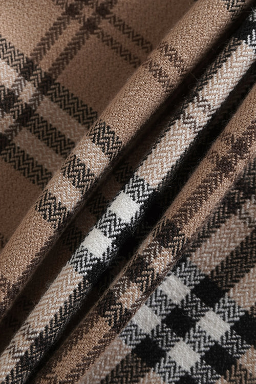 Girly Plaid pleated mini skirt in khaki by Angel Ruche, photo 9