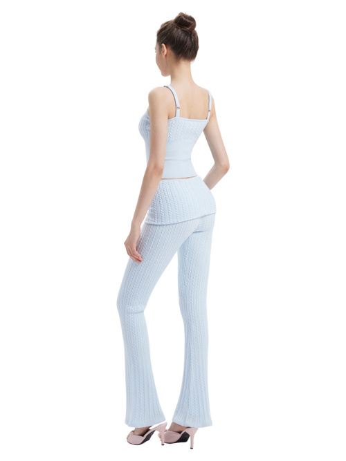 Colette cable knit in ice blue by Angel Ruche, photo 6
