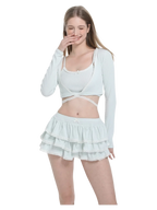 Ballerina Bliss 3 piece set in minty green, balletcore outfit by Angel Ruche