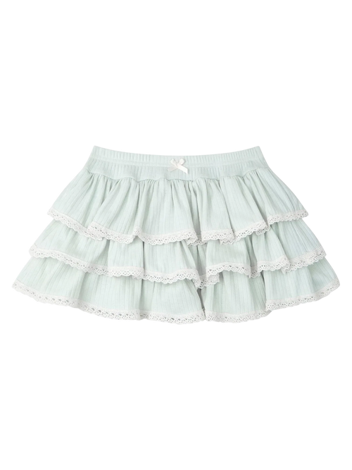 Ballerina Bliss ruffle mini skirt in minty green, balletcore skirt by Angel Ruche