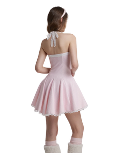Dolly polka dot dress with petticoat in pink by Angel Ruche, photo 5