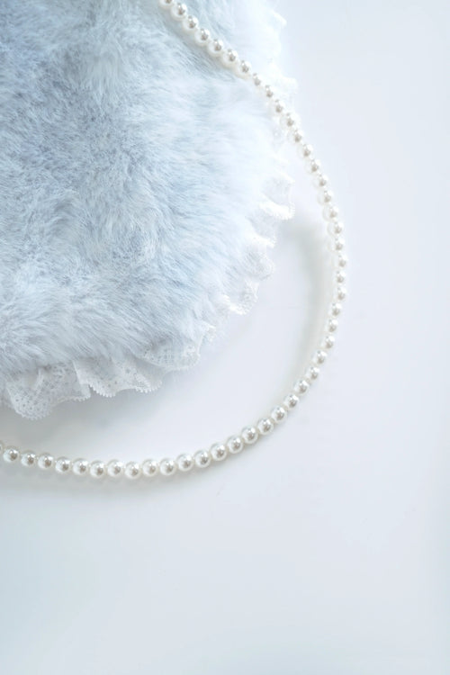 My True Form fawn heart bag in snow blue by Angel Ruche, photo 6