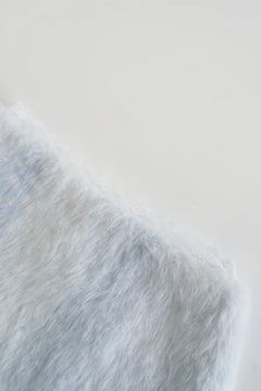 My True Form fawn fur lace skirt in snow blue by Angel Ruche, photo 5