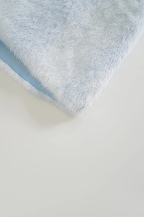 My True Form fawn fur lace skirt in snow blue by Angel Ruche, photo 7