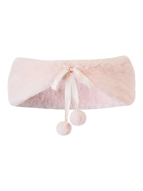 Sugar Pom fur shoulder cape in pink by Angel Ruche, photo 3