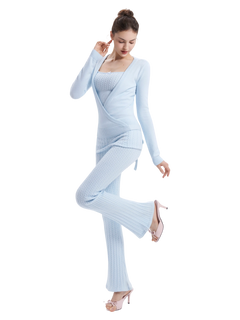 Ice blue cable knit outfit by Angel Ruche, photo 4