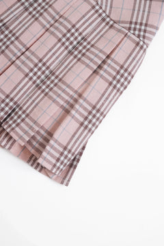 Girly Plaid pleated high rise skirt in pink by Angel Ruche, photo 10