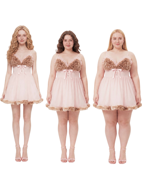 Bambi Princess babydoll dress in pink by Angel Ruche, photo 12