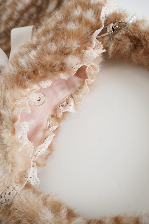My True Form fawn heart bag in tan by Angel Ruche, photo 9