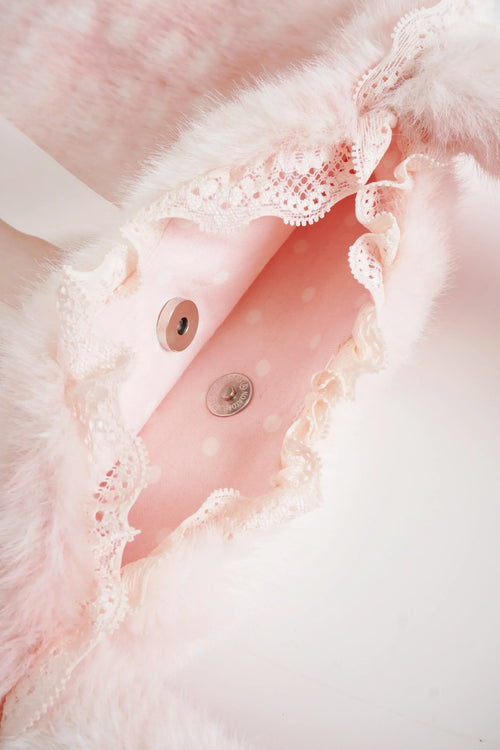 My True Form fawn heart bag in pink by Angel Ruche, photo 4