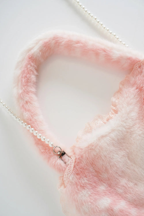My True Form fawn heart bag in pink by Angel Ruche, photo 7
