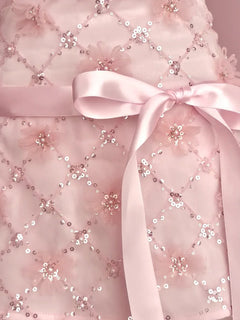 Averie beaded sequin skirt in pink by Angel Ruche, photo 7